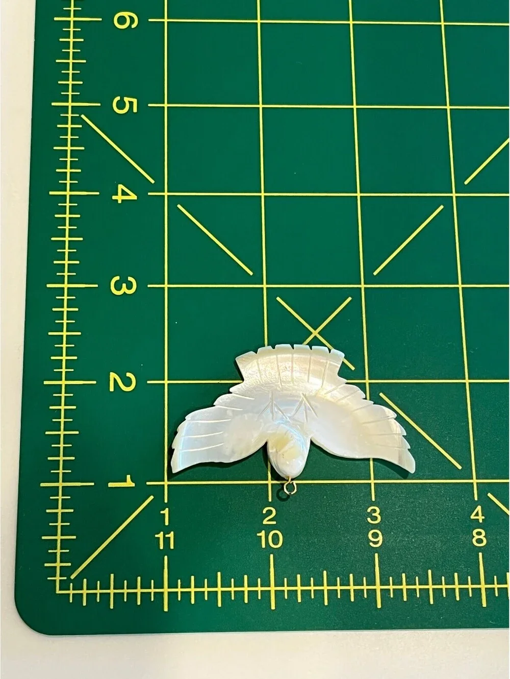 Vintage Native American Mother Of Pearl Shell Dove for Necklace